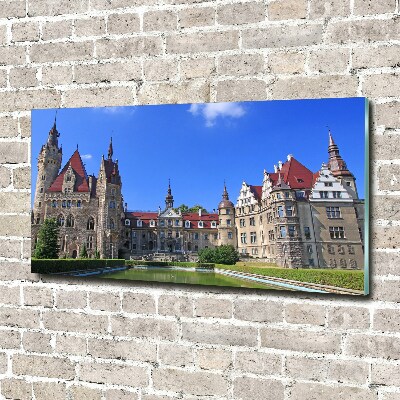 Glasbild Schloss Moszna, Polen