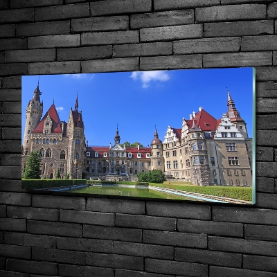 Glasbild Schloss Moszna, Polen