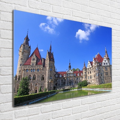 Glasbild Schloss Moszna, Polen