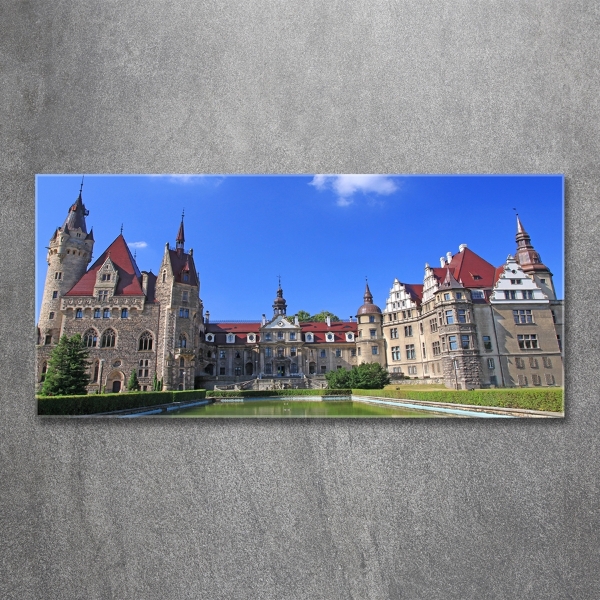 Glasbild Schloss Moszna, Polen
