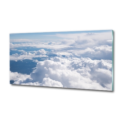 Glasbild Blick aus dem Flugzeug