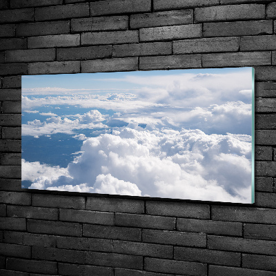 Glasbild Blick aus dem Flugzeug