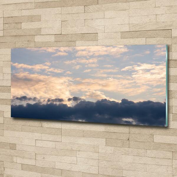 Foto glasbild Wolken am Himmel