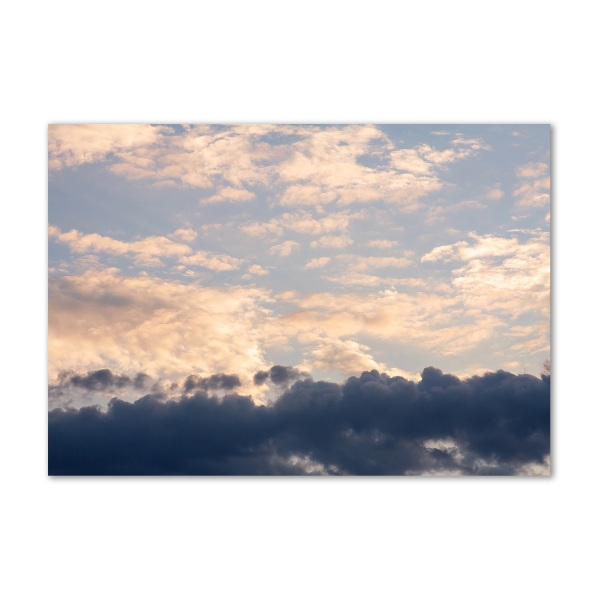 Foto glasbild Wolken am Himmel