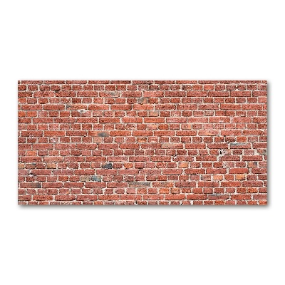 Glasbild Ziegelmauer