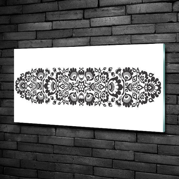 Glasbild Volksblumen