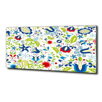 Foto glasbild Ethnisches Muster