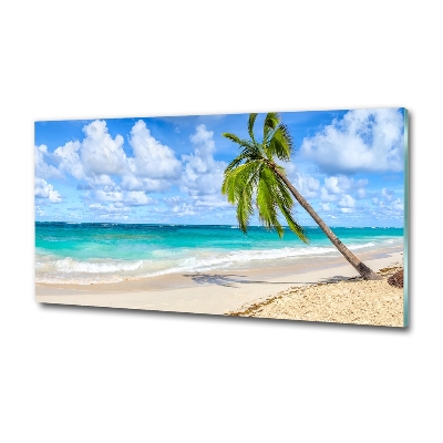 Glasbild Tropischer Strand
