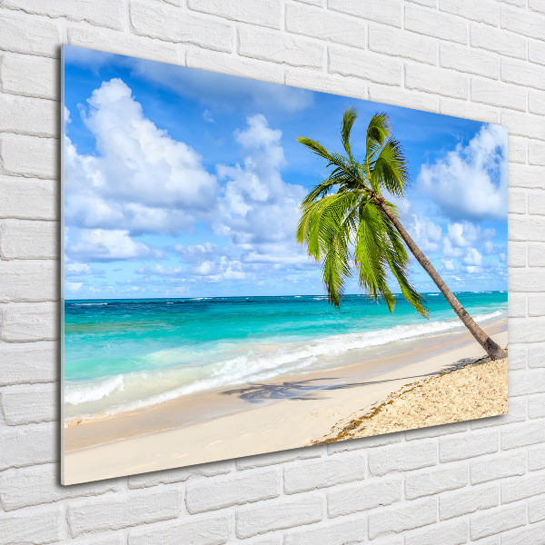 Glasbild Tropischer Strand
