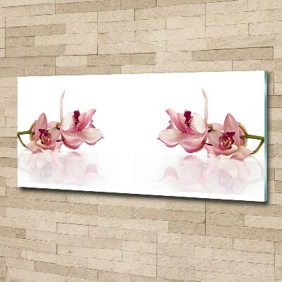 Glasbild Orchidee