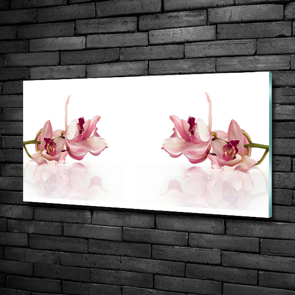 Glasbild Orchidee