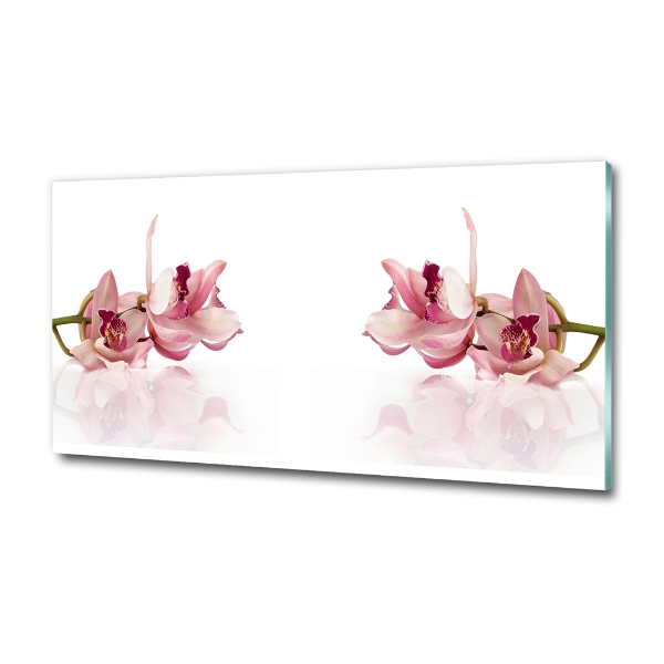 Glasbild Orchidee