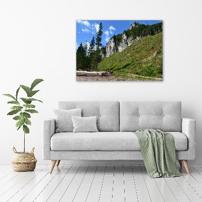 Bild auf glas Felsige Gipfel