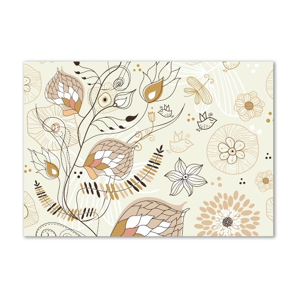 Foto glasbild Ornamente