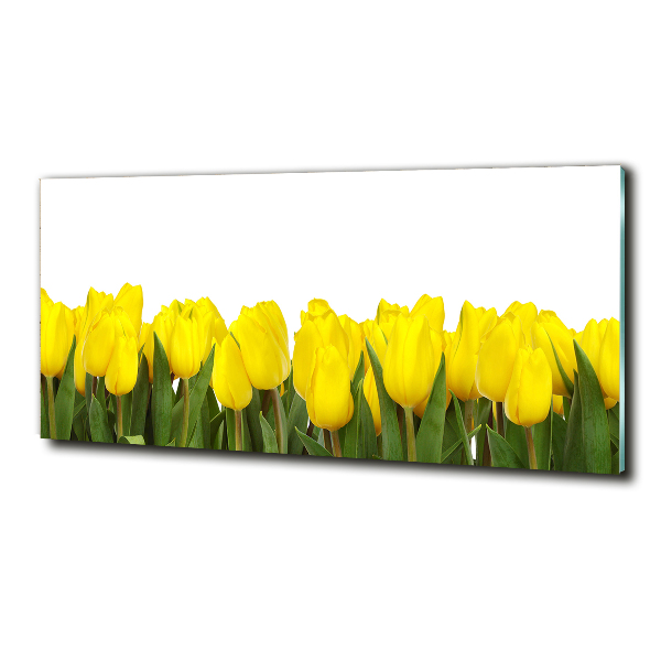 Bild auf glas Gelbe Tulpen