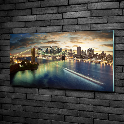 Glasbild Manhattan, New York