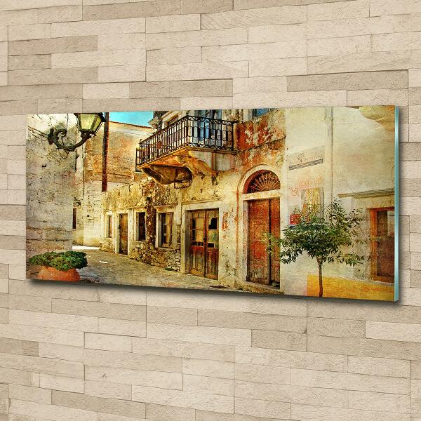 Foto glasbild Straßen in Griechenland