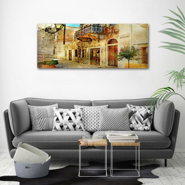 Foto glasbild Straßen in Griechenland