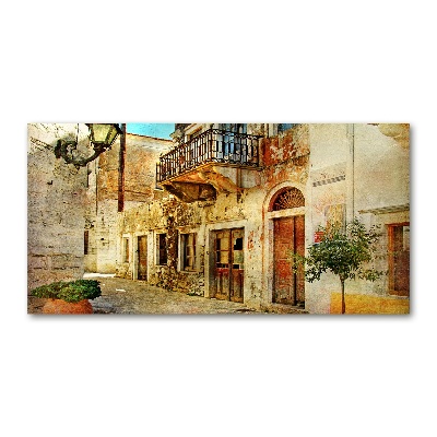 Foto glasbild Straßen in Griechenland