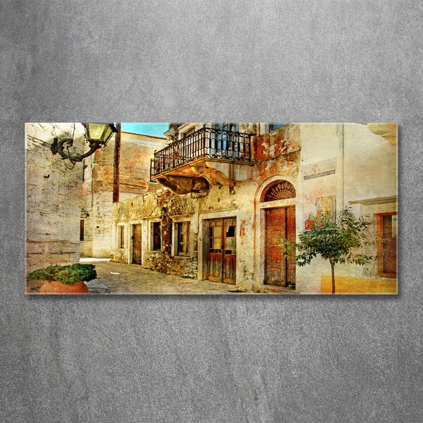 Foto glasbild Straßen in Griechenland