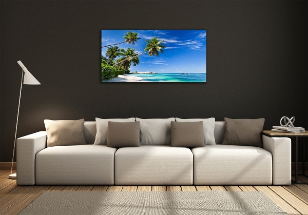 Foto glasbild Tropischer Strand