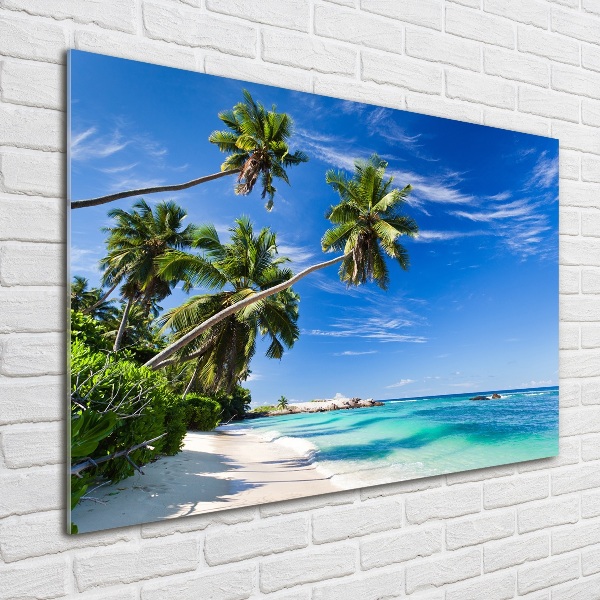Foto glasbild Tropischer Strand