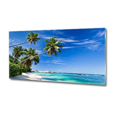 Foto glasbild Tropischer Strand