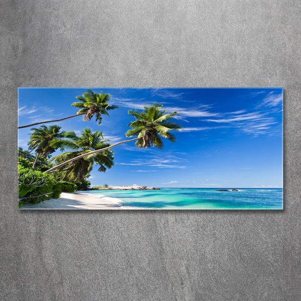 Foto glasbild Tropischer Strand
