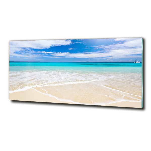 Foto glasbild Tropischer Strand