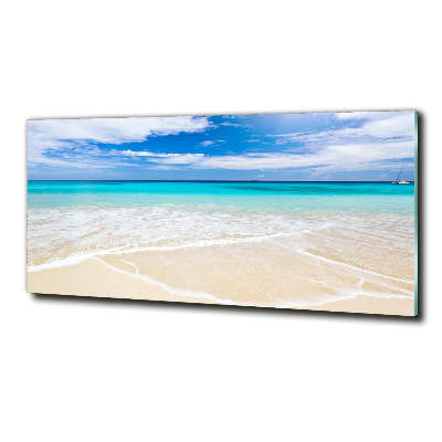Foto glasbild Tropischer Strand