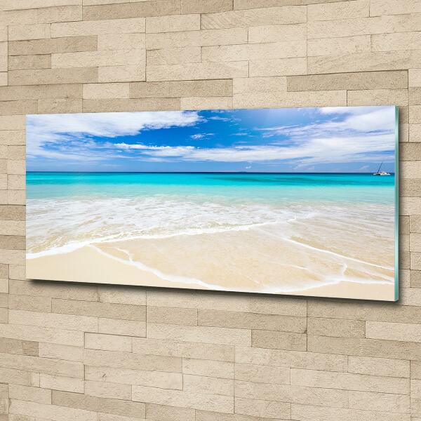 Foto glasbild Tropischer Strand