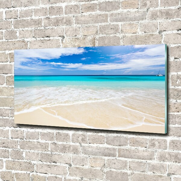Foto glasbild Tropischer Strand