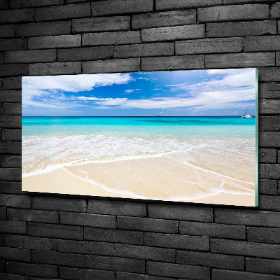 Foto glasbild Tropischer Strand