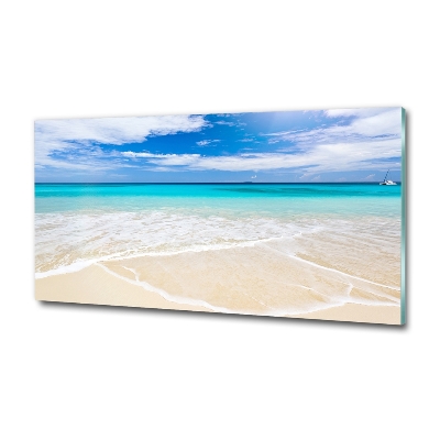 Foto glasbild Tropischer Strand