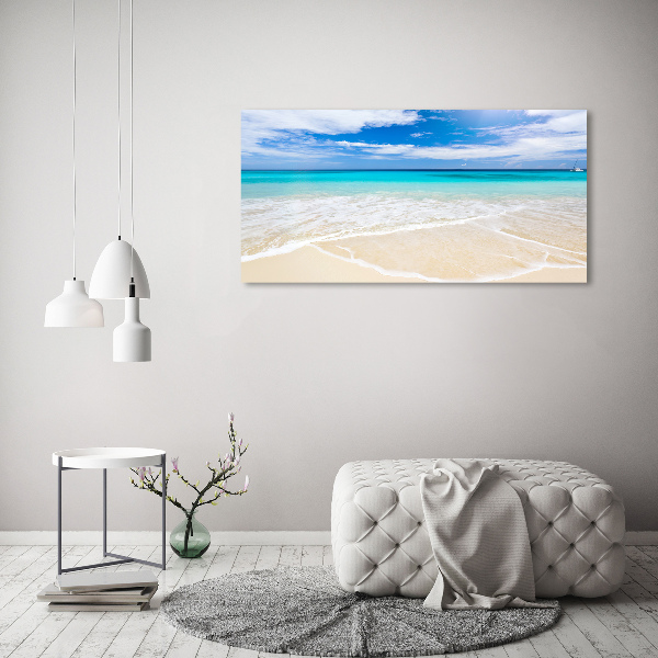 Foto glasbild Tropischer Strand