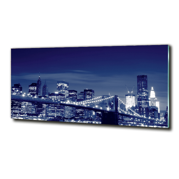 Bild auf glas New York bei Nacht