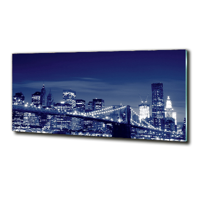 Bild auf glas New York bei Nacht