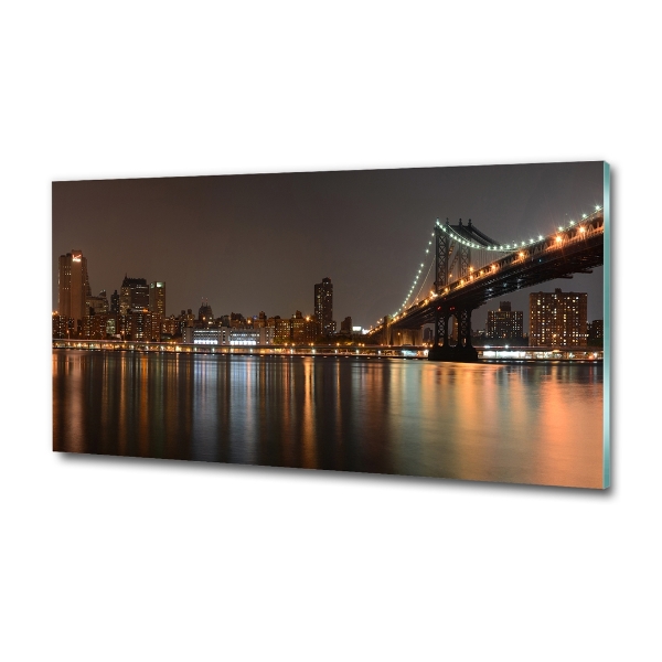 Glasbild Zwischen den Brücken