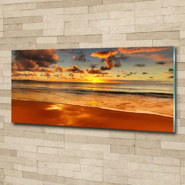 Bild auf glas Sunset Beach