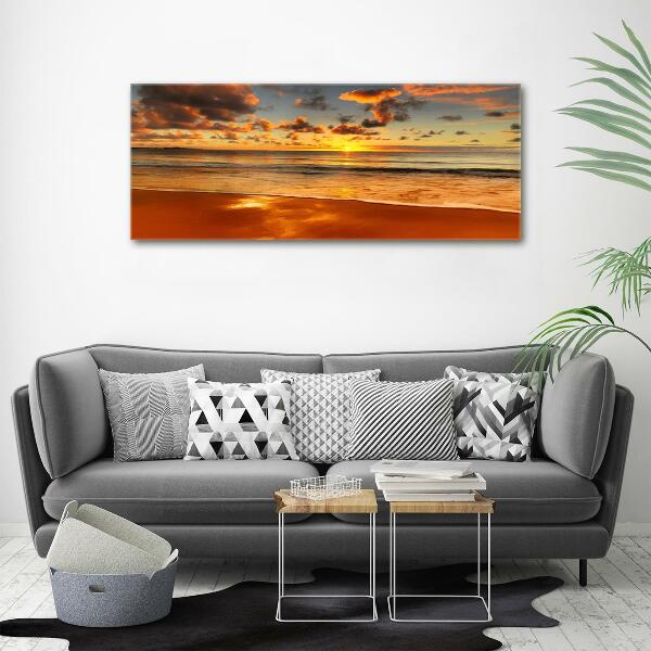 Bild auf glas Sunset Beach