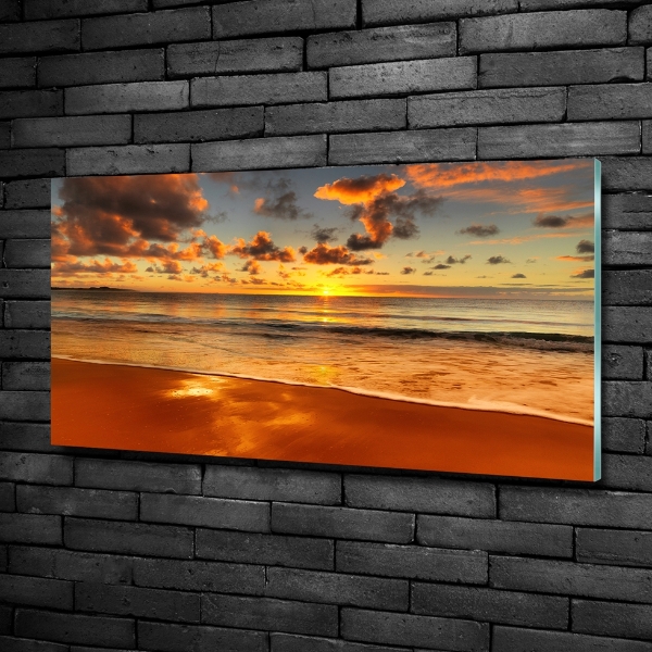 Bild auf glas Sunset Beach