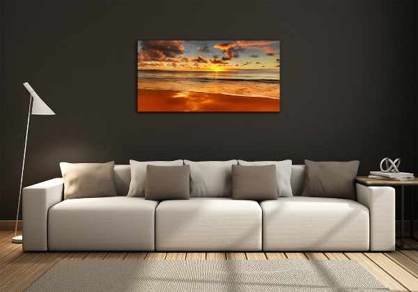 Bild auf glas Sunset Beach