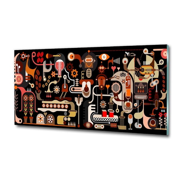 Bild auf glas Kaffeeproduktion