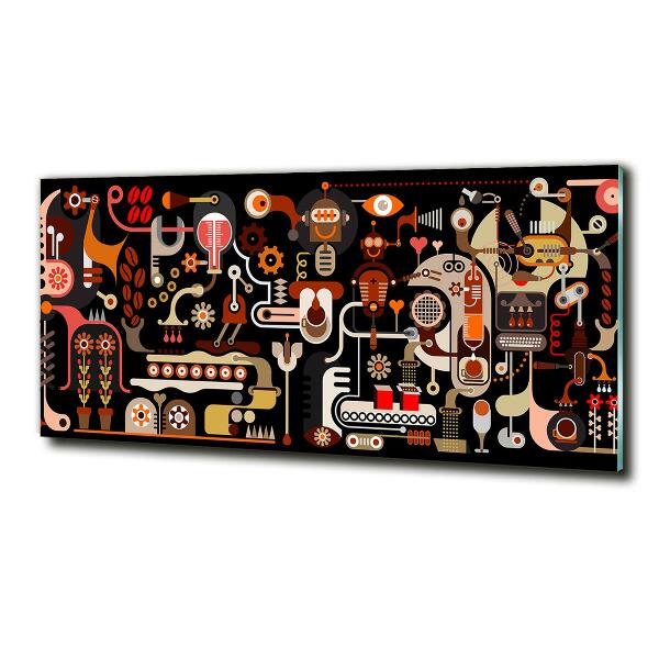 Bild auf glas Kaffeeproduktion