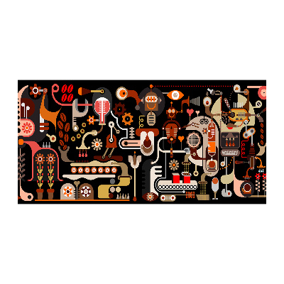 Bild auf glas Kaffeeproduktion