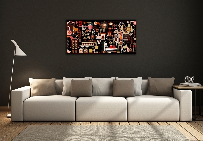 Bild auf glas Kaffeeproduktion