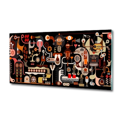 Bild auf glas Kaffeeproduktion