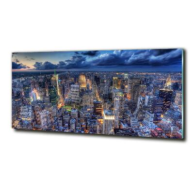 Bild auf glas New York aus der Vogelperspektive