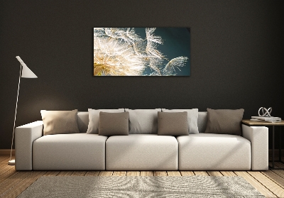 Foto glasbild Löwenzahnsamen