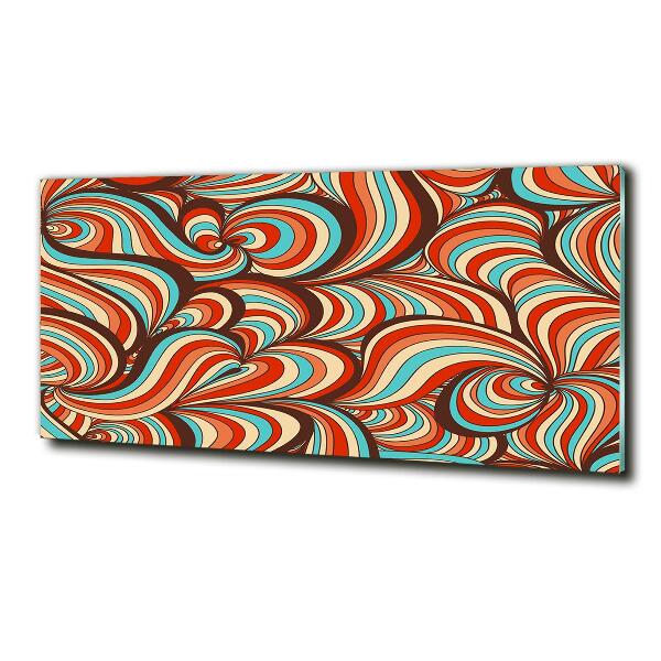 Glasbild Wirbelmuster